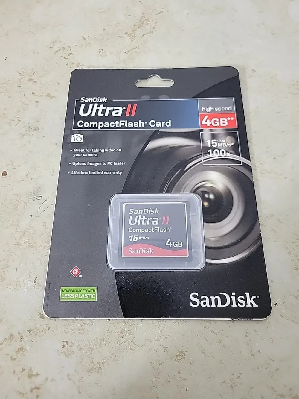 Sandisk Ultra 2 4Gb 15mb/s CompactFlash CF Card (SDCFH-004G-AW11)